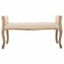 Banqueta Alexandra House Living Crema Madera de caucho 48 x 60 x 113 cm de Alexandra House Living, Sillas - Ref: D1630557, Pr...