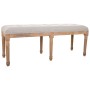 Banqueta Alexandra House Living Crema Madera de caucho 41 x 48 x 122 cm de Alexandra House Living, Sillas - Ref: D1630558, Pr...