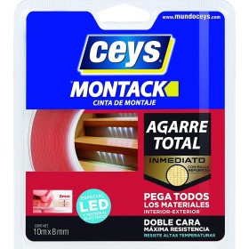 Ruban adhésif Ceys Montack (10 m x 8 mm) de Ceys, Rubans adhésifs - Réf : S7908769, Prix : 14,50 €, Remise : %