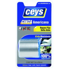 Cinta americana Ceys Plateado (5 m x 50 mm) de Ceys, Cintas adhesivas - Ref: S7908778, Precio: 5,97 €, Descuento: %