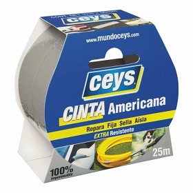 Cinta americana Ceys Plateado (25 m x 50 mm) de Ceys, Cintas adhesivas - Ref: S7908780, Precio: 12,78 €, Descuento: %