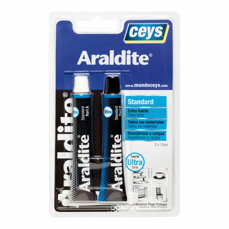 Adhésif instantané Ceys Araldite Standard 510107 30 ml 2 Pièces | Tienda24 - Global Online Shop Tienda24.eu