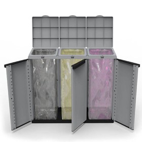 Poubelle Kitchen Move Gris Plastique 70 L | Tienda24 - Global Online Shop Tienda24.eu