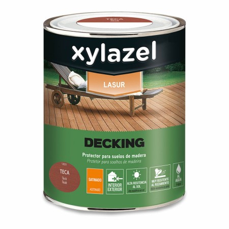 Protective Oil Xylazel Decking Teak 750 ml Satin finish | Tienda24 - Global Online Shop Tienda24.eu