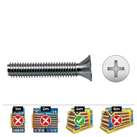 Box of screws SPAX Wood screw Flat head (4 x 30 mm) (4,0 x 30 mm) | Tienda24 - Global Online Shop Tienda24.eu