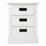 Mesa de Cabeceira Alexandra House Living Branco 35 x 60 x 45 cm de Alexandra House Living, Mesinhas de cabeceira - Ref: D1630...