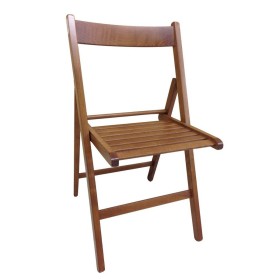 Chaise Pliante Noyer Bois de hêtre (79 x 42,5 x 47,5 cm) de BigBuy Home, Chaises - Réf : S7909429, Prix : 28,85 €, Remise : %