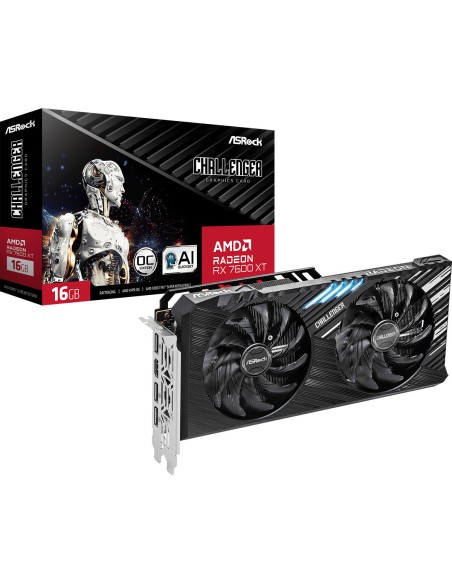 Tarjeta Gráfica ASRock RX7600XT CL 16GO AMD RADEON RX 7600 XT 16 GB GDDR6 | Tienda24 Tienda24.eu