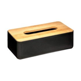 Caja para pañuelos 5five 25 x 13 x 8.7 cm Negro Bambú de 5five, Soportes y dispensadores - Ref: S7909805, Precio: 9,41 €, Des...