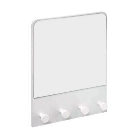 Espejo de pared DKD Home Decor Blanco Rosa Metal Cristal 22 x 1,5 x 40 cm (2 Unidades) | Tienda24 - Global Online Shop Tienda24.eu