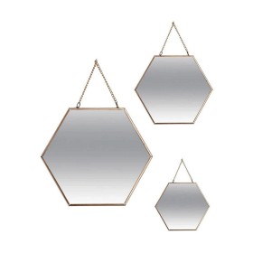 Wall mirror DKD Home Decor Fir Crystal 60 x 4 x 60 cm White Alpino Trunks | Tienda24 - Global Online Shop Tienda24.eu