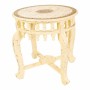 Centre Table Alexandra House Living Ivory Brass Mango wood MDF Wood 45 x 52 x 45 cm | Tienda24 - Global Online Shop Tienda24.eu