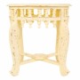 Centre Table Alexandra House Living Ivory Brass Mango wood MDF Wood 45 x 52 x 45 cm | Tienda24 - Global Online Shop Tienda24.eu