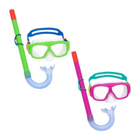 Snorkel Goggles and Tube for Children Bestway Blue Fuchsia (1 Unit) | Tienda24 Tienda24.eu