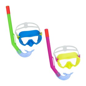 Snorkel Goggles and Tube for Children Bestway Blue Fuchsia (1 Unit) | Tienda24 Tienda24.eu