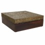 Guarda-Joias Alexandra House Living Catanho escuro Latão Madeira de mangueira Madeira MDF 20 x 7 x 20 cm de Alexandra House L...