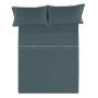 Jeu de draps Alexandra House Living Gris Lit king size 4 Pièces | Tienda24 Tienda24.eu