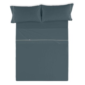 Fitted bottom sheet Happy Home MIX COLORS Green Super king | Tienda24 Tienda24.eu