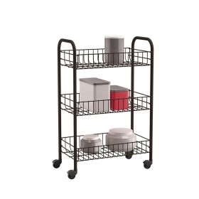 Kitchen Trolley DKD Home Decor Golden Metal Acrylic (50 x 50 x 80 cm) | Tienda24 - Global Online Shop Tienda24.eu