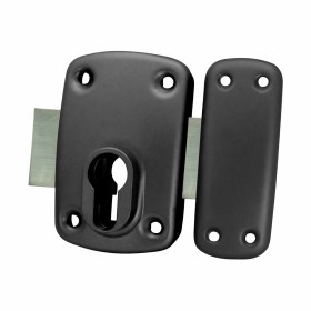 Cerrojo de seguridad EDM Níquel Automático Satinado Plateado 40 mm | Tienda24 - Global Online Shop Tienda24.eu