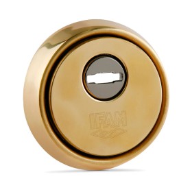 Escudo de seguridad IFAM ES610L Dorado Acero Latón Ø 64 mm de IFAM, Bocallaves - Ref: S7912151, Precio: 9,96 €, Descuento: %