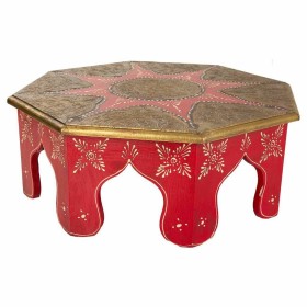 Table Basse Alexandra House Living Blanc Rouge Laiton Bois MDF 40 x 15 x 40 cm de Alexandra House Living, Tables - Réf : D163...