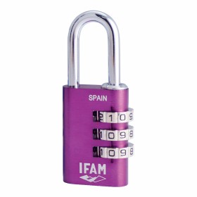 Cadeado com combinação IFAM Combi30 Violeta Alumínio Aço cromado (3 cm) de IFAM, Cadeados com combinação - Ref: S7912181, Pre...