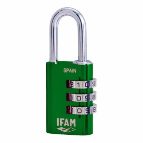 Candado de combinación IFAM Combi30 Verde Aluminio Acero cromado (3 cm) de IFAM, Candados de combinación - Ref: S7912183, Pre...