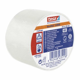 Cinta aislante TESA tesaflex 53988 Homologado Blanco PVC (25 m x 50 mm) de TESA, Cintas adhesivas - Ref: S7912472, Precio: 6,...