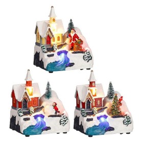 Décorations de Noël Église 11,5 x 9,5 x 14 cm Scène de BigBuy Christmas, Noël - Réf : S7912870, Prix : 10,88 €, Remise : %