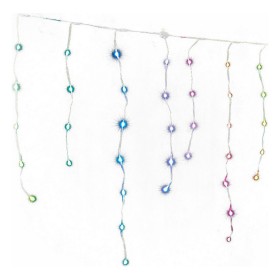 Cortina de luzes LED Icicle Multicolor (300 x 70 cm) de BigBuy Christmas, Natal - Ref: S7912883, Preço: 49,14 €, Desconto: %