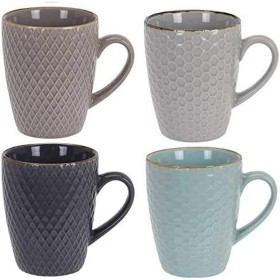 Set of Mugs with Saucers Luminarc 00106 (4 pcs) White Glass 280 ml (4 Pieces) | Tienda24 - Global Online Shop Tienda24.eu