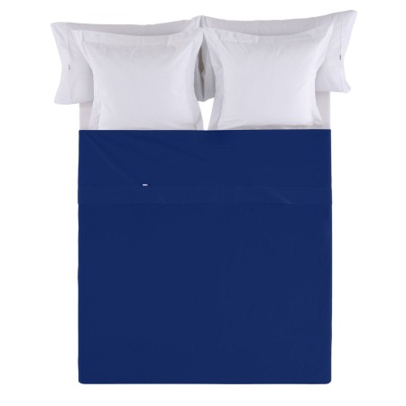 Top sheet Alexandra House Living Blue Navy Blue 280 x 270 cm | Tienda24 Tienda24.eu