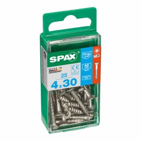 Box of screws SPAX 4197000400301 Wood screw Flat head (4 x 30 mm) (4,0 x 30 mm) by SPAX, Screws - Ref: S7913840, Price: 4,74 ...