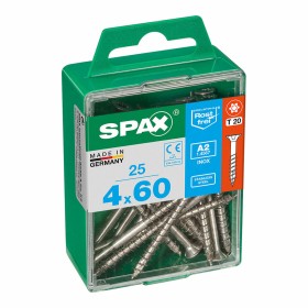 Boîte à vis SPAX 4197000400602 Vis à bois Tête plate (4 x 60 mm) (4,0 x 60 mm) de SPAX, Vis - Réf : S7913843, Prix : 6,00 €, ...