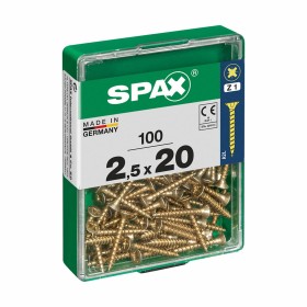 Boîte à vis SPAX Vis à bois Tête plate (2,5 x 20 mm) de SPAX, Vis - Réf : S7913852, Prix : 4,48 €, Remise : %