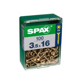 Caixa de parafusos SPAX Yellox Madeira Cabeça plana 100 Peças (4 x 20 mm) de SPAX, Parafusos - Ref: S7913885, Preço: 6,59 €, ...