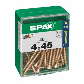 Caixa de parafusos SPAX Parafuso de madeira Cabeça plana (4,0 x 40 mm) (4 x 40 mm) | Tienda24 - Global Online Shop Tienda24.eu