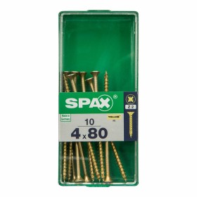 Boîte à vis SPAX 4081020400802 Vis à bois Tête plate (4 x 80 mm) (4,0 x 80 mm) de SPAX, Vis - Réf : S7913903, Prix : 4,44 €, ...