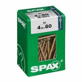 Box of screws SPAX Wood screw Flat head (4,5 x 60 mm) by SPAX, Screws - Ref: S7913918, Price: 4,78 €, Discount: %