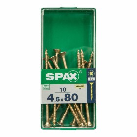 Boîte à vis SPAX 4081020450802 Vis à bois Tête plate (4,5 x 80 mm) de SPAX, Vis - Réf : S7913920, Prix : 4,44 €, Remise : %