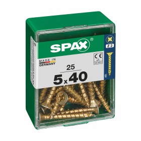 Boîte à vis SPAX Vis à bois Tête plate (5 x 40 mm) (5,0 x 40 mm) de SPAX, Vis - Réf : S7913929, Prix : 4,69 €, Remise : %