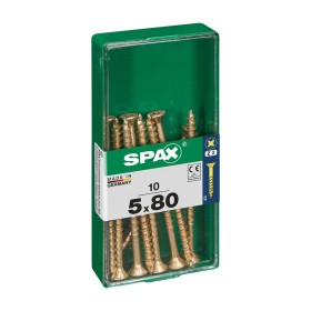 Boîte à vis SPAX Yellox Bois Tête plate 10 Pièces (5 x 80 mm) de SPAX, Vis - Réf : S7913939, Prix : 2,70 €, Remise : %