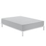 Sábana Bajera Alexandra House Living Gris Perla 160 x 190/200 cm | Tienda24 Tienda24.eu