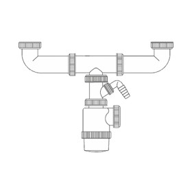 Chave combinada Fontastock ABS Latão 1/2" x 3/8" x 3/4" | Tienda24 - Global Online Shop Tienda24.eu