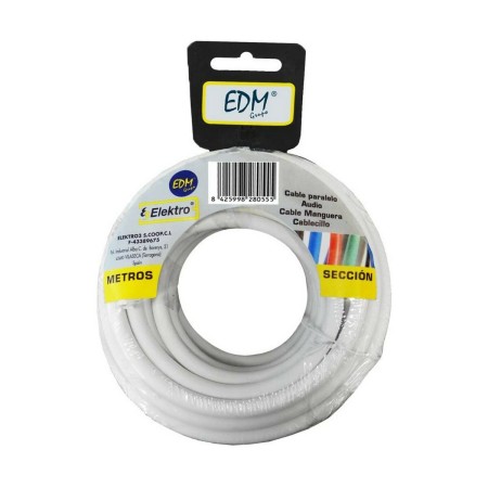 Cabo EDM 2 X 0,5 mm Branco 15 m | Tienda24 - Global Online Shop Tienda24.eu