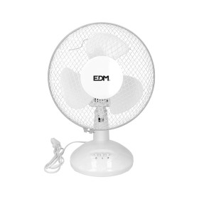 Table Fan EDM White 25 W Ø 23 x 36 cm by EDM, Desk Fans - Ref: S7915512, Price: 22,97 €, Discount: %