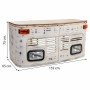 Bureau Alexandra House Living Blanc Bois Fer 65 x 75 x 155 cm de Alexandra House Living, Bureaux et tables d'ordinateurs - Ré...