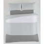 Parure de couette Alexandra House Living Blanc Gris Lit king size 4 Pièces | Tienda24 Tienda24.eu