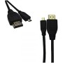 Câble HDMI vers Micro HDMI EDM Noir 1 m | Tienda24 - Global Online Shop Tienda24.eu